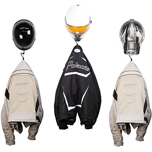 US2U Wall Hooks Coat and Hat Rack – Heavy Duty Wall Mounted Entryway Organizer Hanger for Coats, Hats, Caps & Helmet Mount - Sturdy & Decorative Solution to Organize, Storage Or Display - 3 Pack - Thumbnail 2