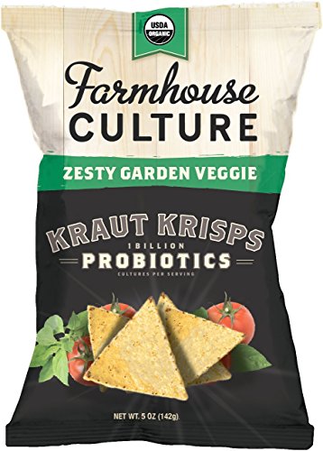 Farmhouse Culture Kraut Krisps Snack, Zesty Garden Veggie
