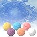 Bath Bombs Gift Set 9 Mixed Color Large Natural Organic Relax Bath Spa Bomb Kit for Women Men Children Fizzy Mild Super Nice Scents Handmade Best Birthday Valentine Christmas Bath Bomb Gifts 4.2oz