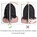 ATZHAIR 4x4 Lace Front Wigs Brazilian Virgin Human Hair Wigs Glueless Cap Deep Curly Bob Wig Pre Plucked with Baby Hair for African American Women 150% Density Natural Color 12 Inch
