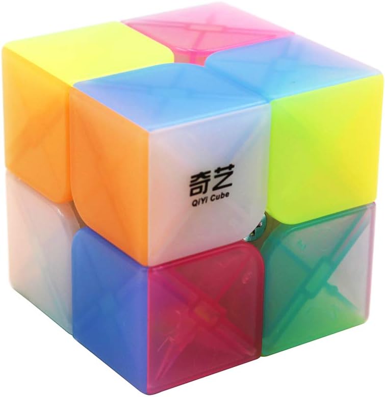 Moruska Qiyi Qidi S 2x2 Jelly Cube Stickerless 2x2x2 Jelly Speed Cube Puzzle Toy