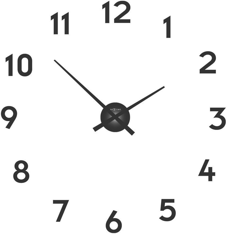 Unek Goods NeXtime Hands Wall Clock, Battery Operated, Small, Black