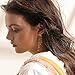 palettei Fashion Star Crystal Dangle Earrings for Women Gold Silver Color Front Back Hanged Long Tassel Earings Bohemian Jewelry (A:Gold)