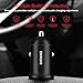 Car Charger, GOOLOO 24W 4.8A Metal Dual USB Car Adapter for iPhone X/8/7/6S/plus, iPad Pro/Air 2/Mini, Samsung Galaxy S8/S7/Edge and More - Black