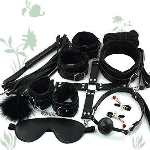 New Yoga Training Straps 10pcs Kit Set Perfect (Black)