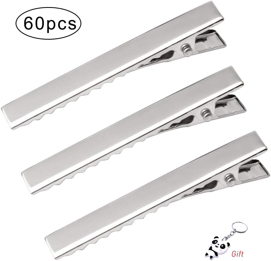 60PCS 2.2 Inch Metal Crocodile Alligator Hair Clips - Image 5