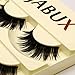 JABUX 5 Pairs Black Long Thick Handmade Messy False Eyelashes Voluminous Reusable Fake Eye Lash Extension For Makeup(Free Eyelash Applicator Tool Fish Tail Clip) (Z05)