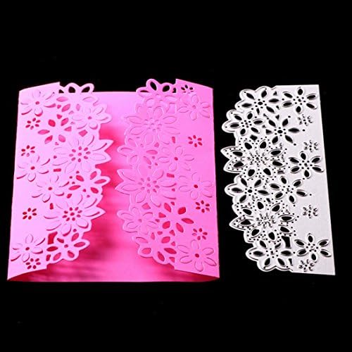 Yezike Cutting Dies Stencil Flower Lace Card Making Scrapbooking Metal Die Cuts Mould Template for DIY Scrapbook Album Paper Card Making Festival Decoration (B)