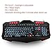 FARSIC Adjustable LED Backlight Wired Mechanical Gaming Keyboard, Full Keys Anti-Ghosting - Black