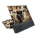 IIKOOPEEK Mobile Phone Screen Amplifier With Audio Bluetooth Speaker 3D HD 12 Inch Portable Mobile Phone Magnifier Cell Phone Stand Screen Projector