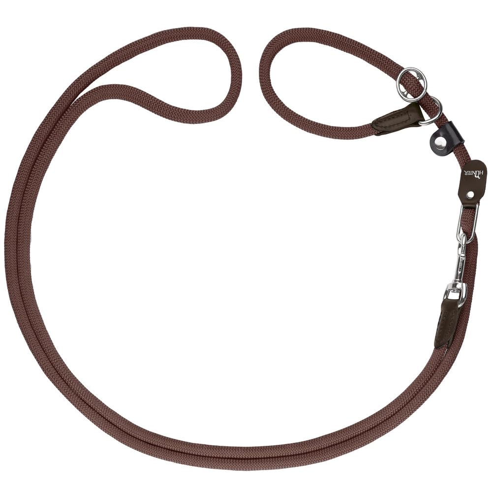 Hunter Freestyle Retriever Leash, 10 mm Diameter x 260 cm Length, Brown
