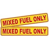 Pair MIXED FUEL ONLY Decals / Stickers / Labels / Markers Fuel Oil Gas