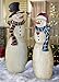Christmas Snowmen Outdoor Garden Stakes, Mrs Snowman
