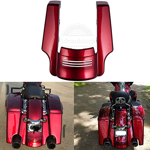 Vivid/Glossy Black 4 1/2 inch Stretched Rear Fender Extension Fit for