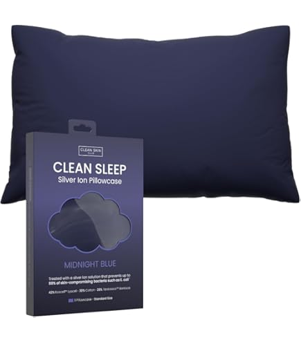 Amazon.com: Clean Sleep Silver Ion Pillowcases, Hypoallergenic