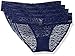 Calvin Klein Women's 4 Pack Stretch Lace Bikini Panty, Coastal, Medium