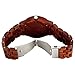 Wonbee Handmade Wooden Watches for Men 100% Natural Red Sandal Wood Men's Wristwatch With Date Create Gift for Men