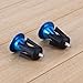 Binmer(TM) 1 Pair Aluminum Bicycle Cycling Handlebar Grips Handle Bar Cap End Plug (Blue)