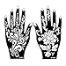 Lady Up 10 Sheets Henna Tattoo Stencils Temporary Tattoo Temples Set Indian Arabian Tattoos Reusable Stickers Stencils Body Art Designs for Hands
