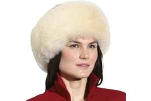 PMIYS Womens Faux Fur Hat Winter Russian Hats Warm Skiing Hat Fluffy Earmuff Hat