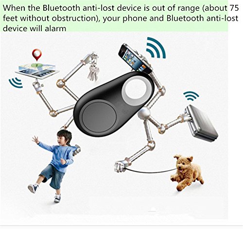 DERUIISSK (2 pack) Spy Bluetooth Tracker Smart Finder Bluetooth Locator Wireless Anti Lost Alarm Sensor For Key Wallet Car Kids Pets Dog Cat Child Bag Phone Located Your Self Shutter - Thumbnail 2