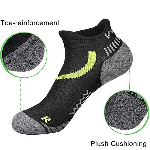 VWELL Athletic Running Socks for Men Women Thick Cushion Sports Ankle Socks