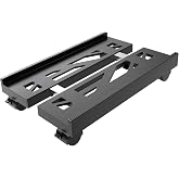 Adjustable Computer Tower Stand, Ventilated Mobile CPU Holder, Black | Fits Most PC Tower, Under Desk CPU Holder PC Floor Cart Computer Riser for Students and Gamers