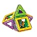 Magformers Space Traveler 35 Pieces Rainbow Colors, Educational Magnetic Geometric Shapes Tiles Building STEM Toy Set Ages 3+