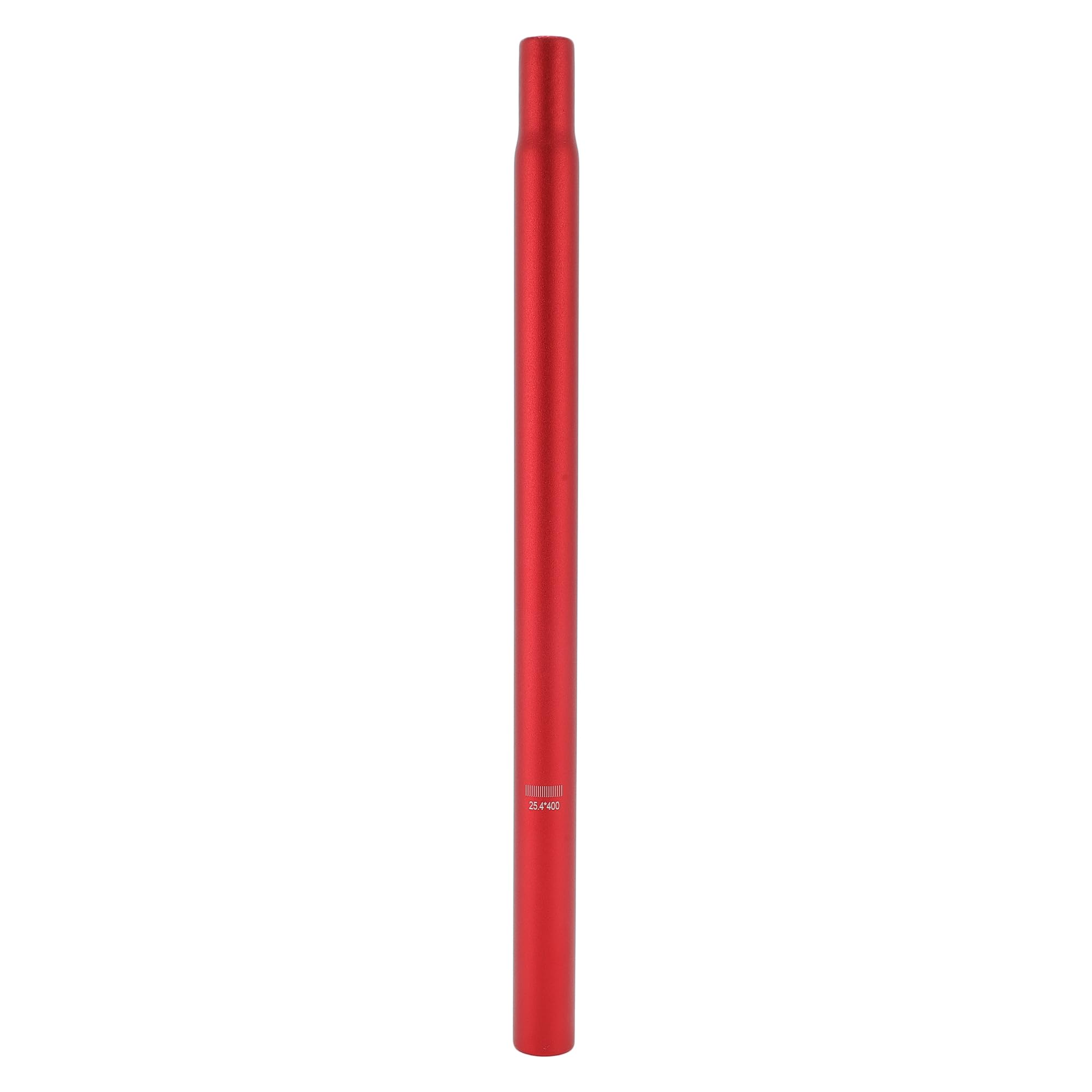 Photo 1 of INFINAUTO Bike Seat Posts 25.4x400mm Bike Saddle Post Seat Tube Aluminum Alloy Red Lightweight