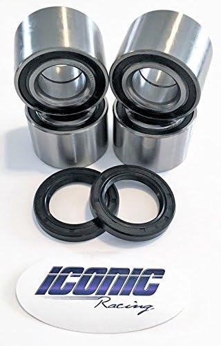Both Front and Rear Wheel Bearing and Seal Kits Compatible with Can-Am Commander 800 1000 Commander Max 1000
