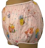 Baby Pants Pink Carousel Print Adult Pullon Plastic Pants