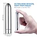 Portable Mini Bullet Vibrator Adult Toys for Women Clitoris, Sex rabbit Rechargeable Waterproof Clit Stimulator with 7 Vibration Modes for Vagina Sex Massager for Couples Orgasm Masturbation, Silver