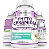 Phytoceramides 350mg for SKIN Repair & Rejuvenation  1 or 3 MONTH SUPPLY  Anti Aging Formula for Reduced Fine Lines & Wrinkles & Boosted with Skin Vitamins A,C,D & E by Fresh Healthcare