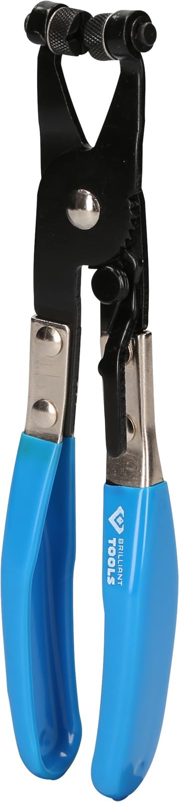 BRILLIANT TOOLS Hose Clamp Pliers - Installing and Removing - 45mm Width - Schwarz Blau - BT526000