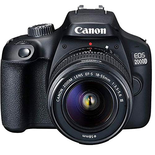 Canon EOS 2000D (Rebel T7) DSLR Camera with 1855mm f/3.55.6 Zoom Lens