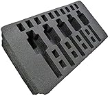 Pelican 1510 custom 5 pistol insert - Fits Pelican 1510 case. Case not included. Foam only