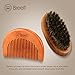 Breett Beard Wooden Comb Kit and Boar Bristles Beard Brush for Men Beard and Mustache