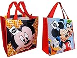 Disney Mickey Mouse and Friends Reusable Tote Bags, 2pack
