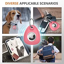 [2 Pack] AirTag Keychain Holder Case