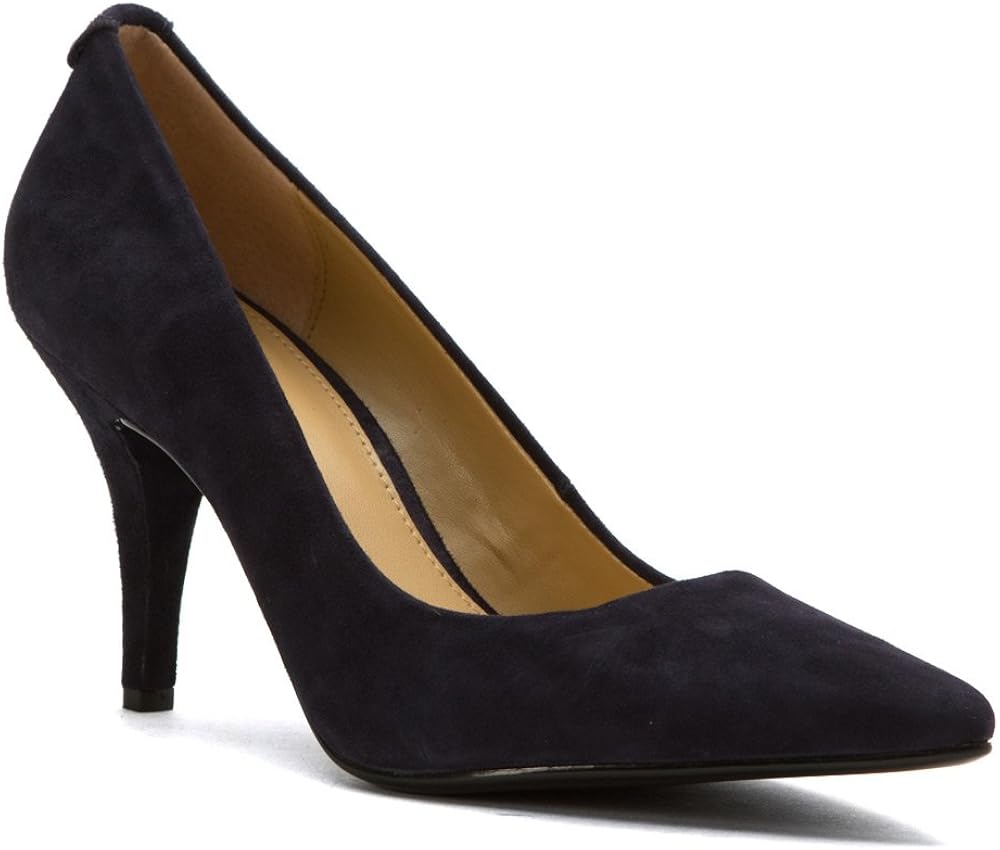 Michael Michael Kors Womens Fulton moc Leather Pointed Toe Classic Pumps