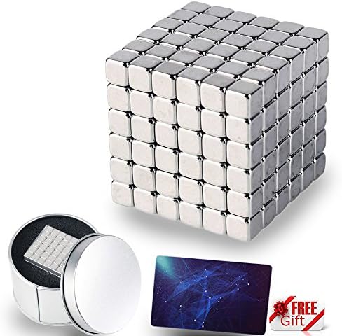 Magnetic Cube Puzzle Toy-2017 New Design Magnetic Cubo For DIY,Stress Reliever,Anti-Anxiety,Memo Holders Including 216pcs/set 5mm Magnet Blocks and Magnet-separating Card