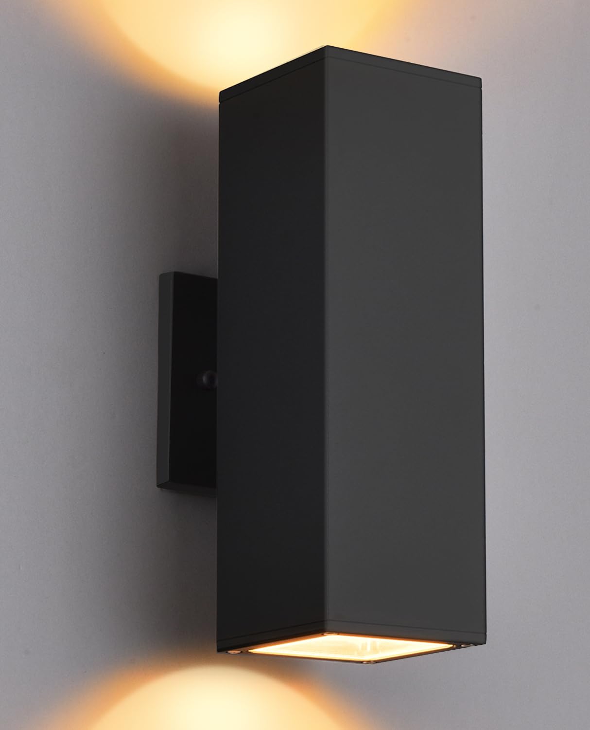 Photo 1 of YOFOVI Outdoor Wall Lights, Waterproof Exterior Light Fixture for House, Aluminum Black Porch Lights Outdoor Wall Mount Light Fixture, ETL Listed