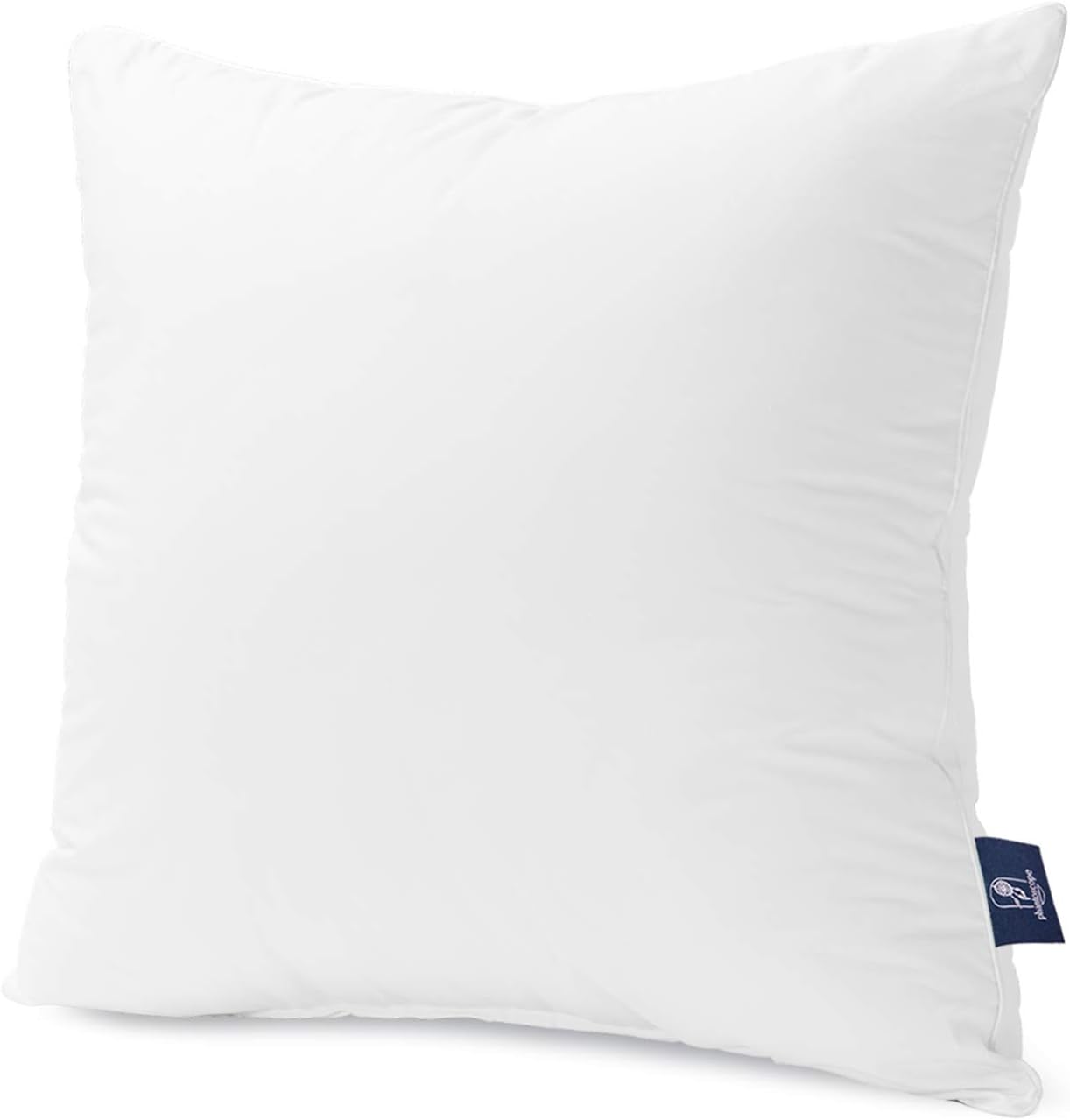 Phantoscope 20x20 Pillow Insert - Throw Pillow Insert with 100% Cotton Cover - 20 Inch Pillow Inserts Square Lumbar Pillow Stuffer - Decorative Sofa Couch Throw Pillows: Home & Kitchen