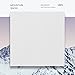 Chicology Cordless Magnetic Roman Shades / Window Blind Fabric Curtain Drape, Thermal, Light Filtering - Mountain Snow, 33