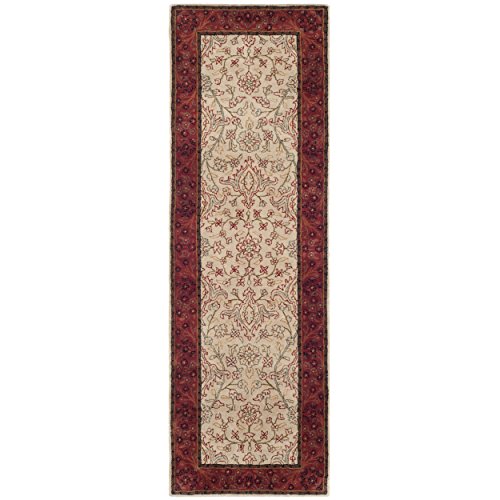 Safavieh Persian Legend Collection PL533A Handmade Traditional Ivory and Rust Wool Runner (2'6" x 8')