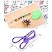 Ammsia Canyoze 40Pcs Colorful Multipurpose PVC-Coated Steel Wire Clip, Clothes Pins, Utility Clips Hooks for Home & Office
