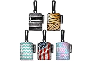 SPUDZ Ultra Variety Pack | Five 6" x 6" Microfiber Towels w/Neoprene Pouches | Premium Microfiber Cleaning Cloths for Laptops, Lenses, Cameras, Screens, and More | 5 Color Variety Pack (Photo)