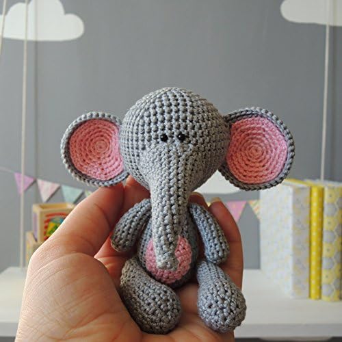 Stuffed Animal Elephant, Soft toy, Cotton Yarn