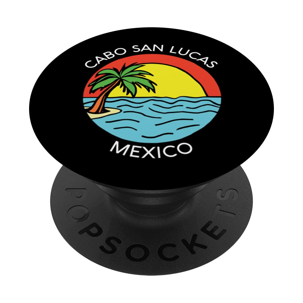 Cabo San Lucas Mexico Retro Mexican Resort Vacation Trip PopSockets Swappable PopGrip