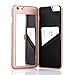 W7ETBEN for iPhone 6s Case,Wetben Hidden Back Mirror Wallet Case with Stand Feature and Card Holder for iPhone 6 4.7